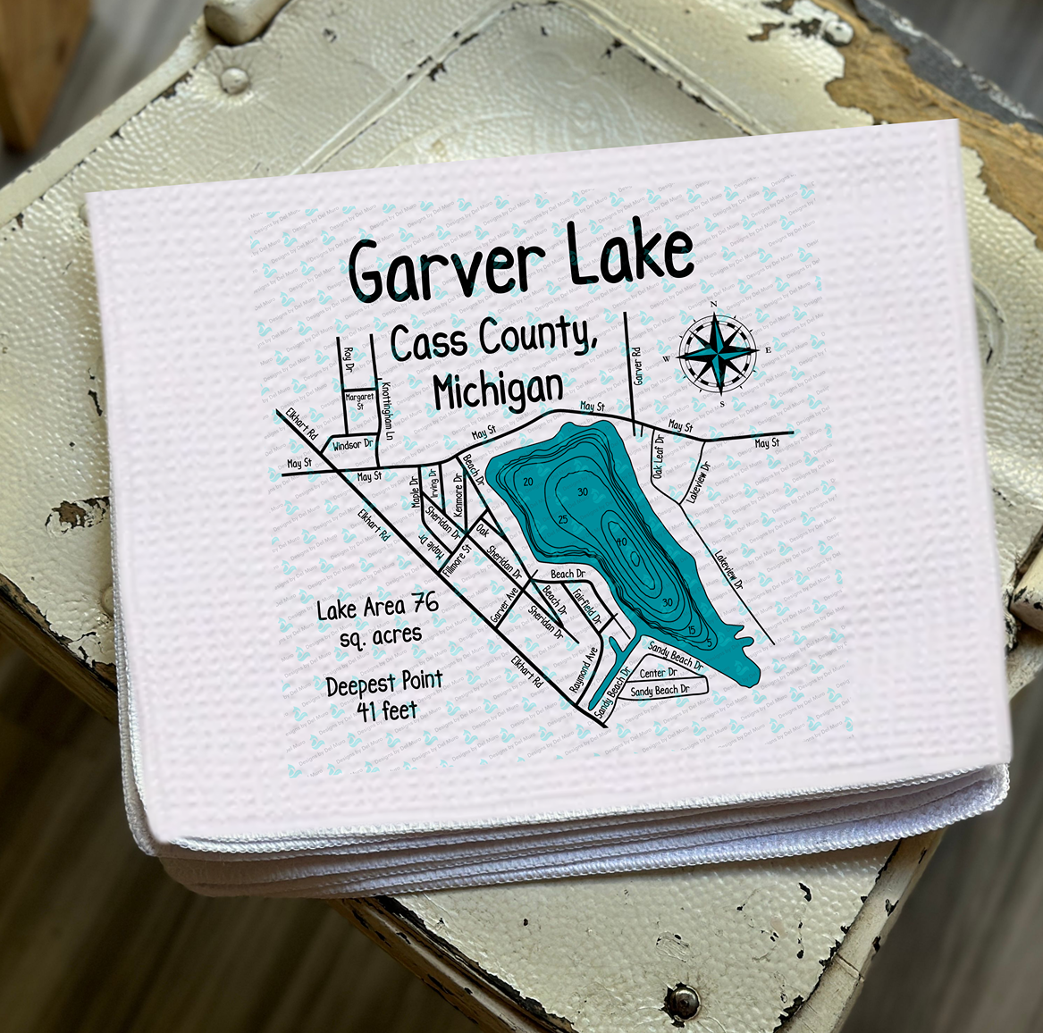 Garver Lake Dish Towel