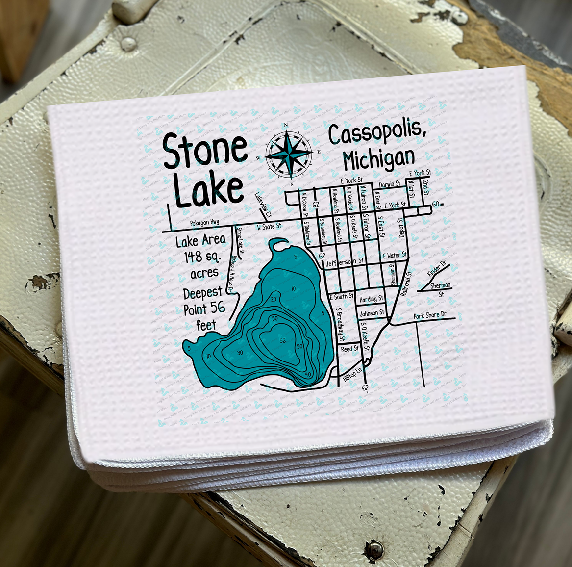 Stone Lake Dish Towel