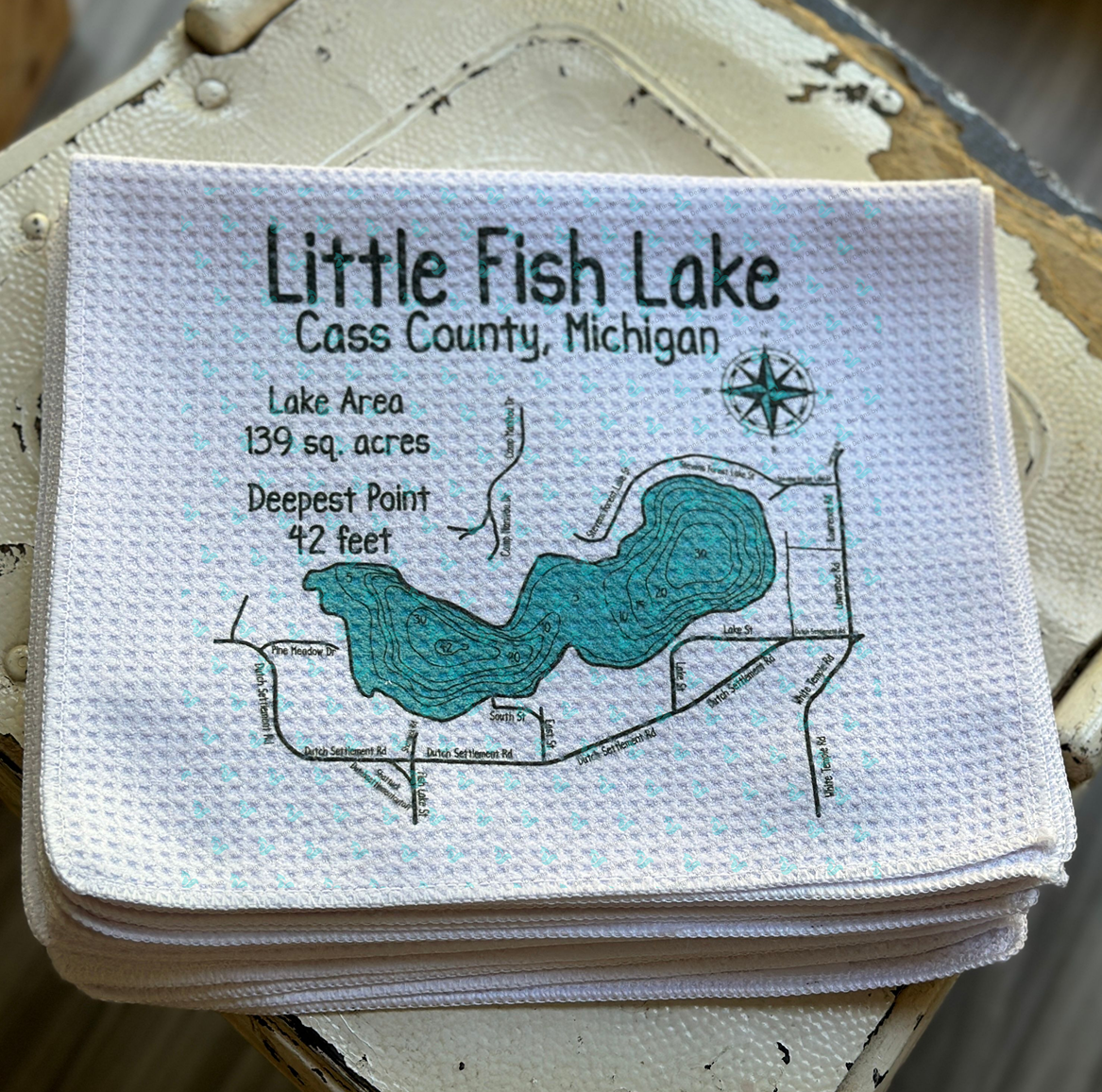 Little Fish Lake Dish Towel