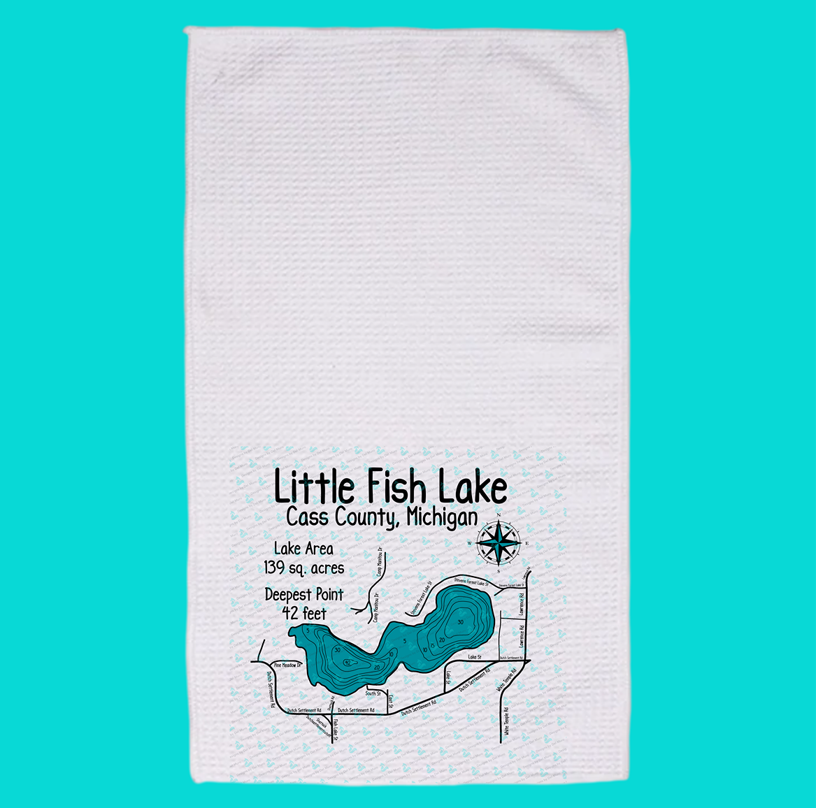 Little Fish Lake Dish Towel