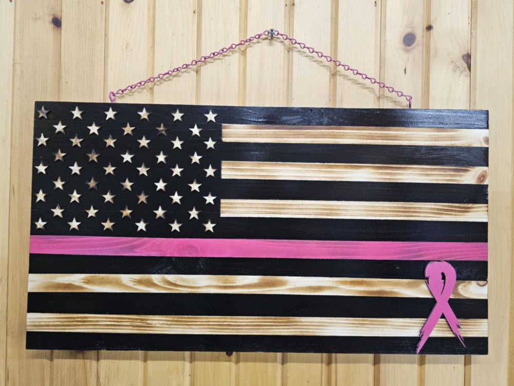 Custom Wooden American Flag - Handmade Patriotic Wall Art, Military & First Responder Gift, Rustic USA Decor