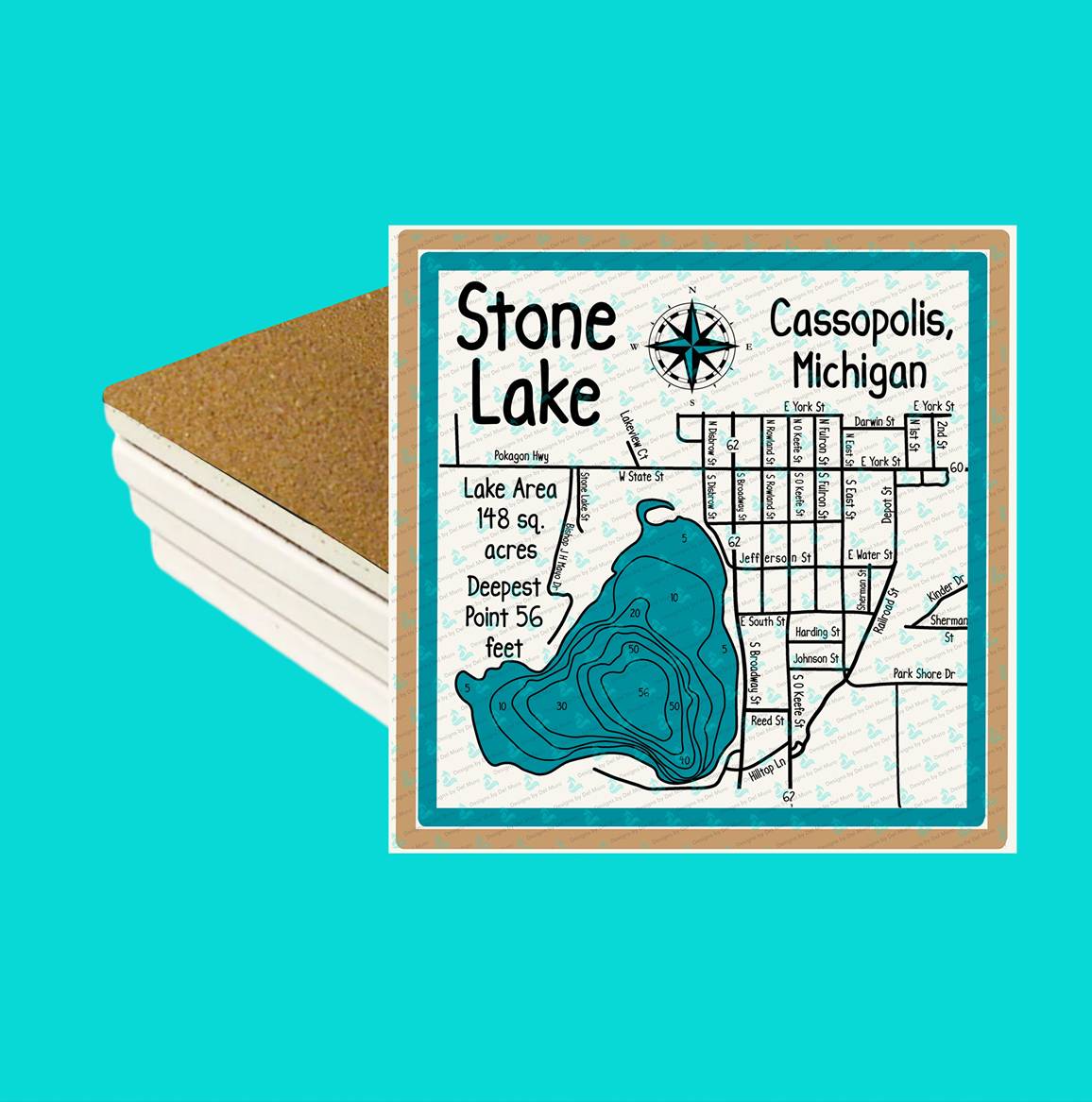 Stone Lake Sandstone Coasters